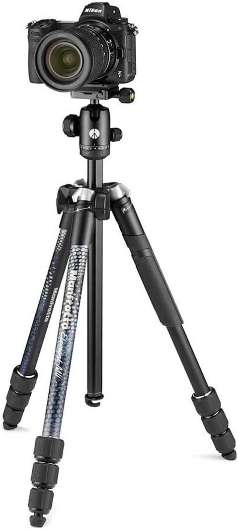 Manfrotto Element MII 4-Section Aluminum Tripod with Ball Head, Black