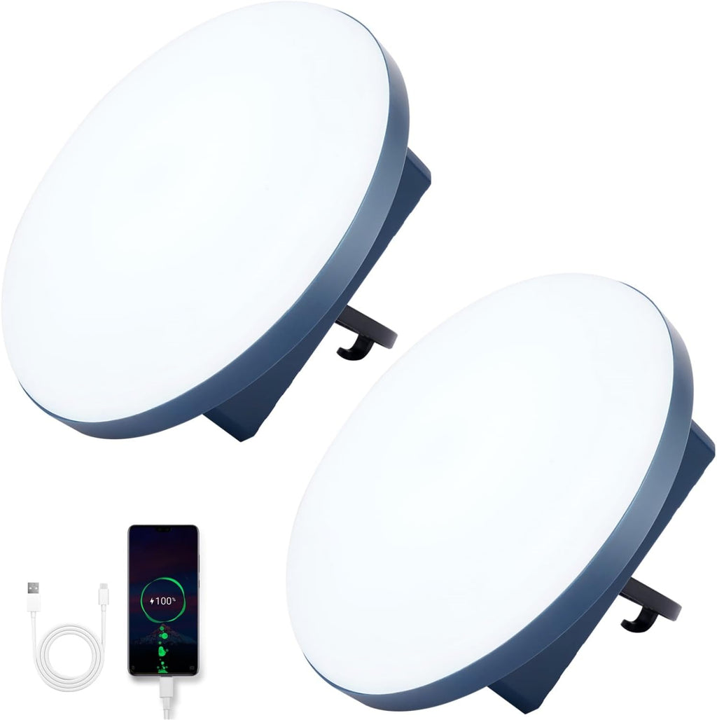 12000mAh Camping Lights 2Pack, 42W Tent Light, Flashlight Portable