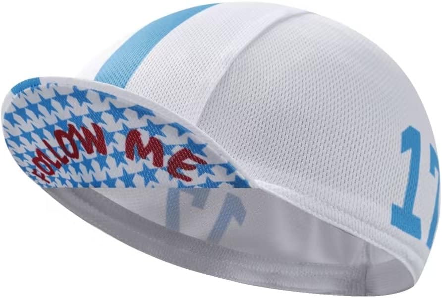 Man's Cycling Cap - Polyester Road Cycling Hat-Under Helmet - Cycling Helmet Liner Breathable&Sweat Uptake