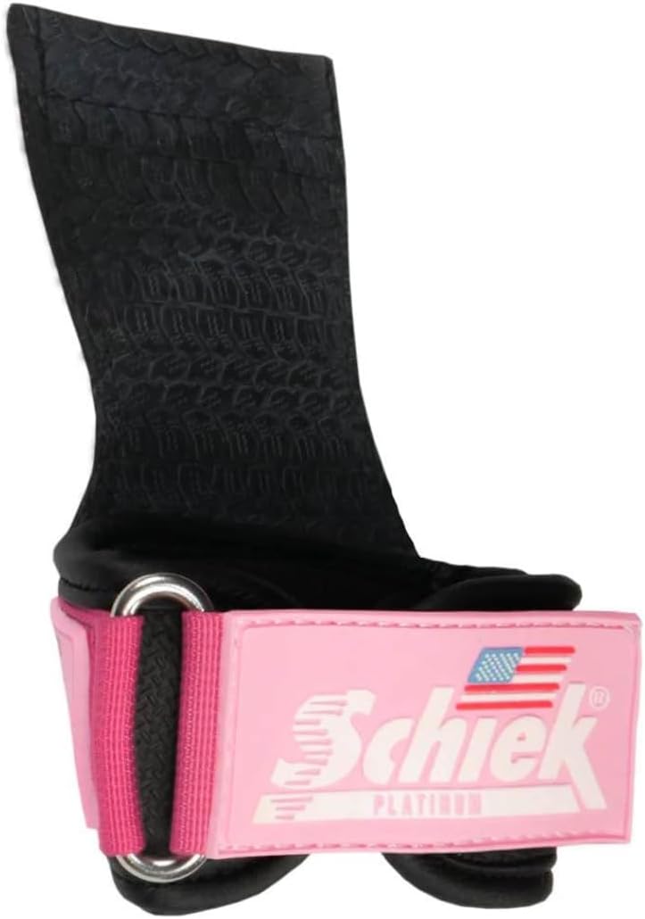 Schiek Sports Model 1907 Platinum Edition Ultimate Grips - 3 in 1 Weight Lifting Straps Wrist Wraps and Grip Pads