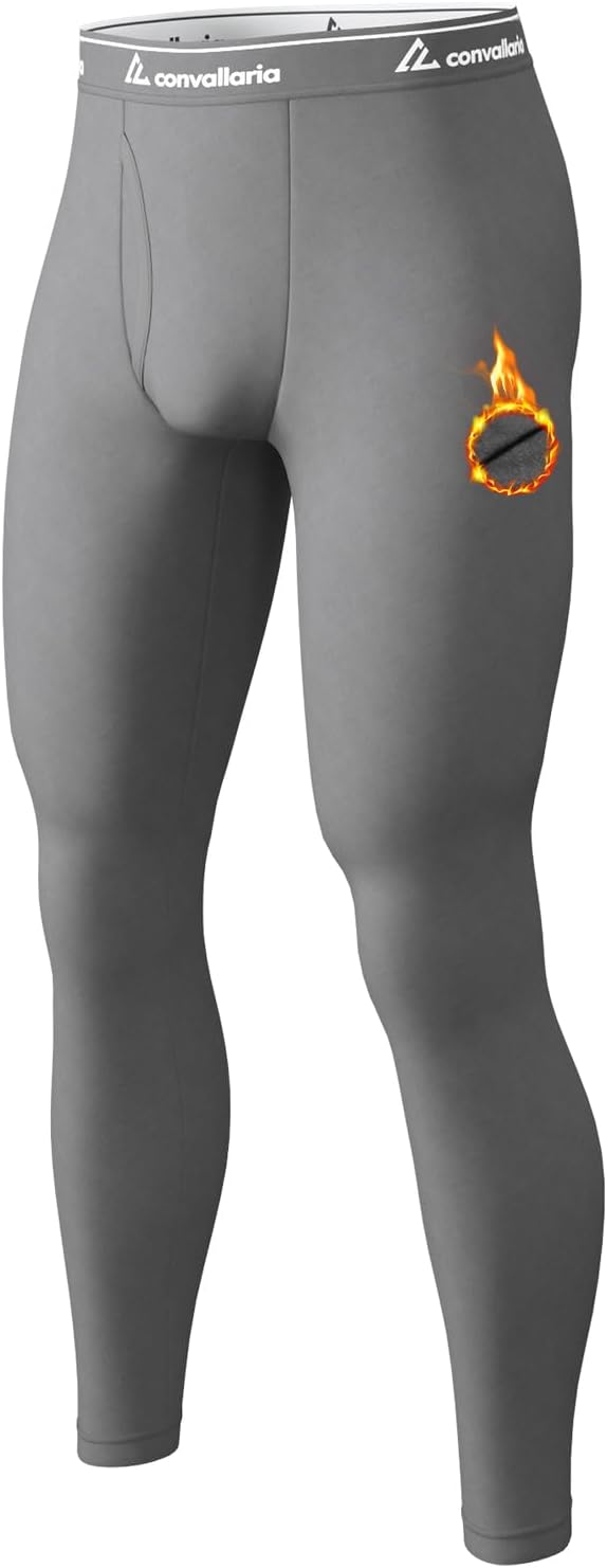 Men's Thermal Pants Long Johns Bottom Athletic Base Layer