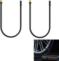 2PCS Universal Brass Screw Thread Tire Inflator Extension Tube, Air Pump Hose Adapter Suit for Car, Motorcycle, E-Bike, VG8 Extension Hose Quick Turn Inflation Attachments 19.69 inches