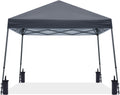 ABCCANOPY 11x11 Pop Up Canopy Tent, Slant Leg Outdoor Shade, Dark Gray