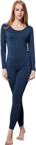 Women's Thermal Underwear Base Layer with Fleece Lined Winter Cold Weather