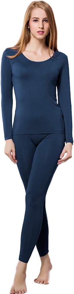 Women's Thermal Underwear Base Layer with Fleece Lined Winter Cold Weather