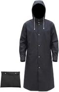 Men's Reusable EVA Raincoat Long Waterproof Trench Coat