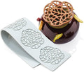 TUKE Hollow Leaf Silicone Molds Lover Heart Chocolate Molds Geometry 3D Silicone Mould Chocolate Candy Leaf Mold Sugar Craft Cake Decoration Cupcake Top (B_Leaf_11.12*2.4*0.12inch) BH0974