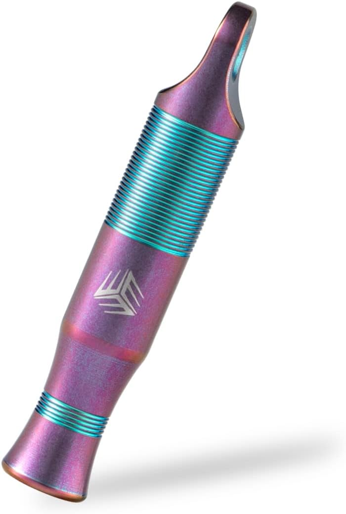 WeKnife Titanium Emergency Whistle Survival Loud, with Paracord