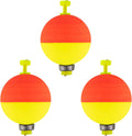 Dr.Fish 10 Pack Weighted Fishing Bobbers Snap-on Spring Floats EVA Foam Push Button Clip on Floats Fly Fishing Trout Bass Crappie Catfish