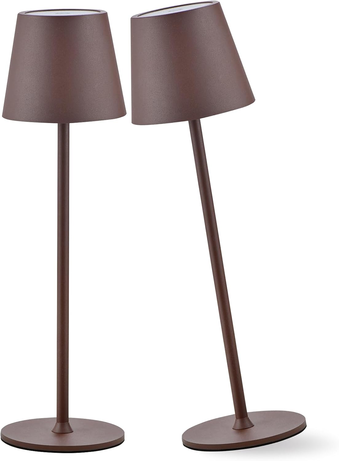2 Pack Cordless Table Lamp,Portable LED Desk Lamp, 6000mAh Battery Operated, 3 Color Stepless Dimming Up, for Restaurant/Bedroom/Bars/Outdoor Party/Camping/Coffee Shop Night Light