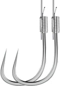 Dyxssm Small Barbless Fishing Hooks with Line, Pretied Tiny Fishing Hook on Nylon Line (Pack of 20)