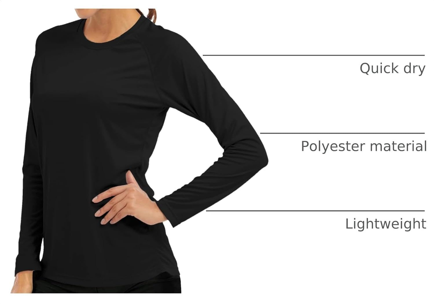 MAGCOMSEN Women's Long Sleeve Shirts UPF 50+ Sun Protection Shirts for Hiking Fishing Workout Rash Guard