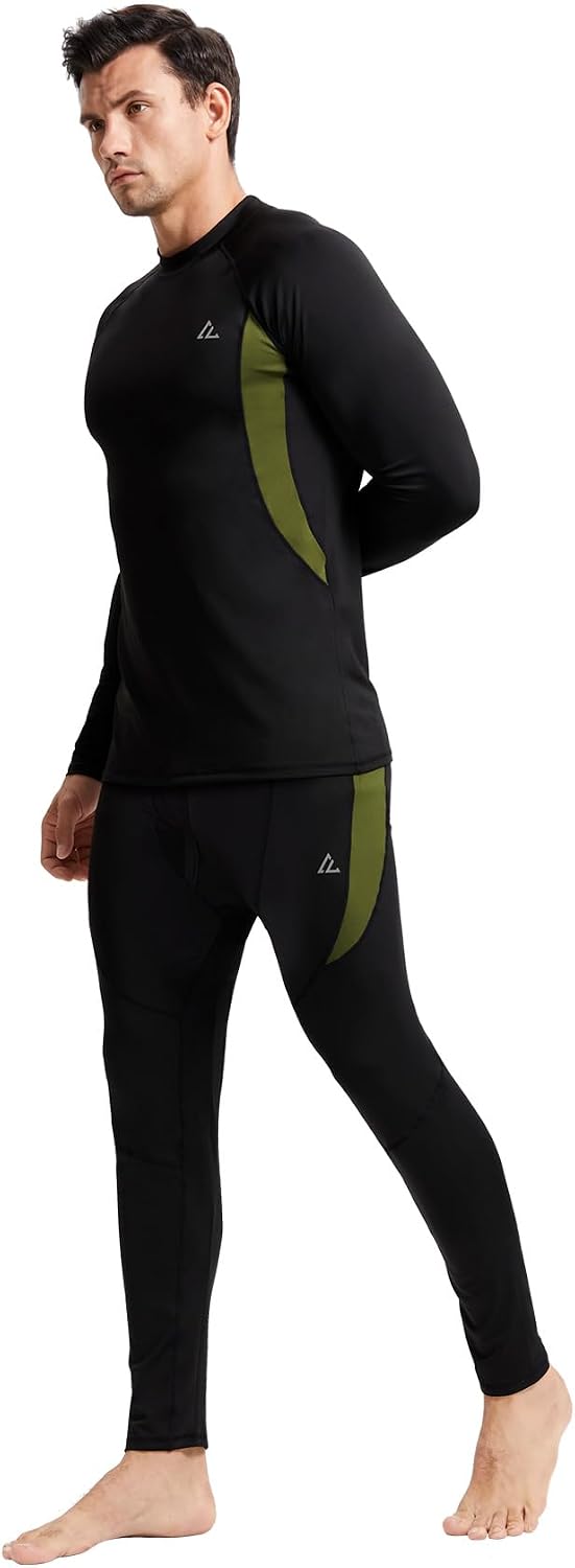 Mens Thermal Underwear Long Johns Set Cold Weather Hunting Base Layer