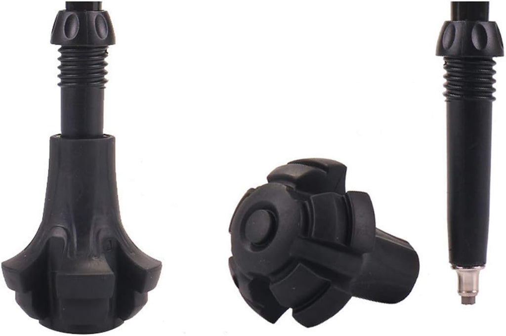 Trekking Pole Accessories Extra Thick and Wear Resisting Rubber Tips Snow Support Mud Support for Hiking Poles for All Common Trekking Poles, Hiking Sticks, Nordic Walking Poles with a Inner Diameter of 11mm/0.43"
