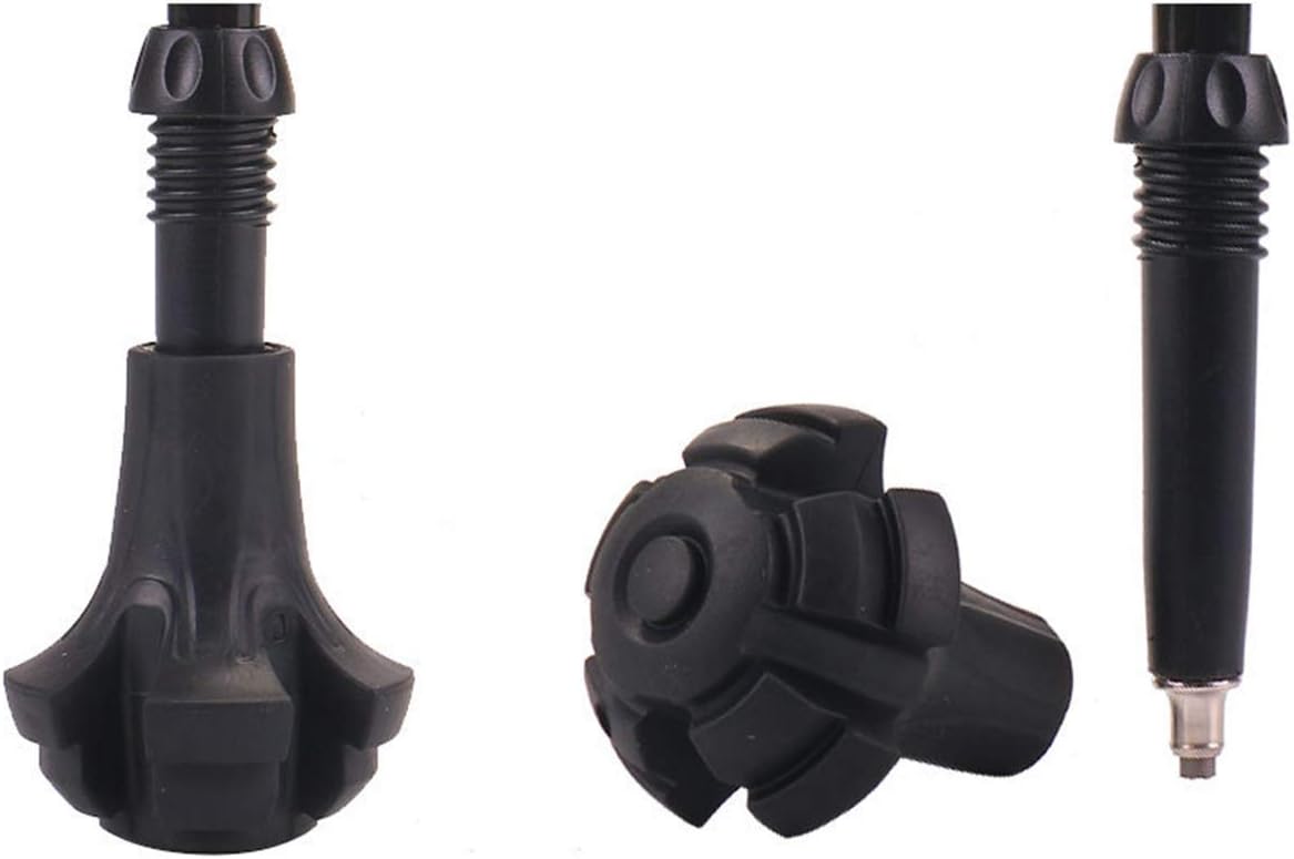 Trekking Pole Accessories Extra Thick and Wear Resisting Rubber Tips Snow Support Mud Support for Hiking Poles for All Common Trekking Poles, Hiking Sticks, Nordic Walking Poles with a Inner Diameter of 11mm/0.43"
