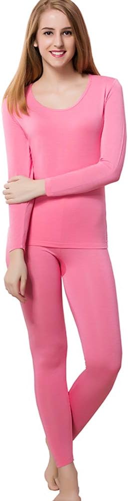 Women's Thermal Underwear Base Layer with Fleece Lined Winter Cold Weather