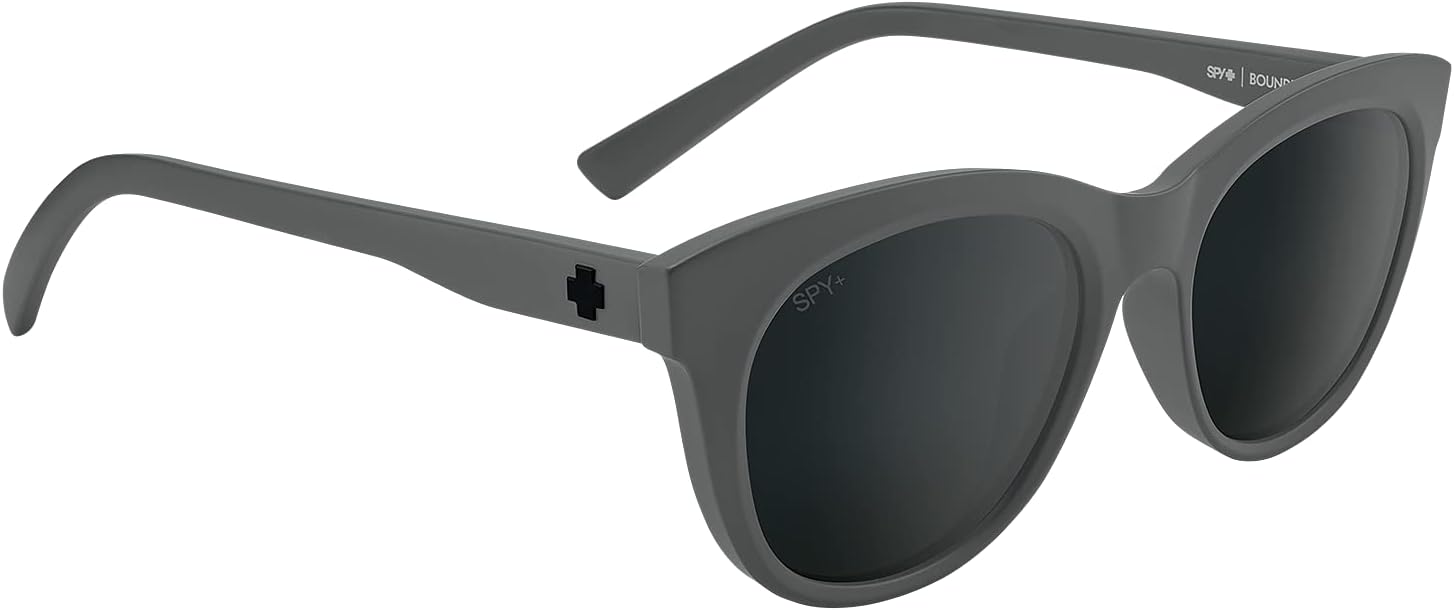 Spy Optic Boundless, Round Cat-Eye Sunglasses, Color and Contrast Enhancing Lenses