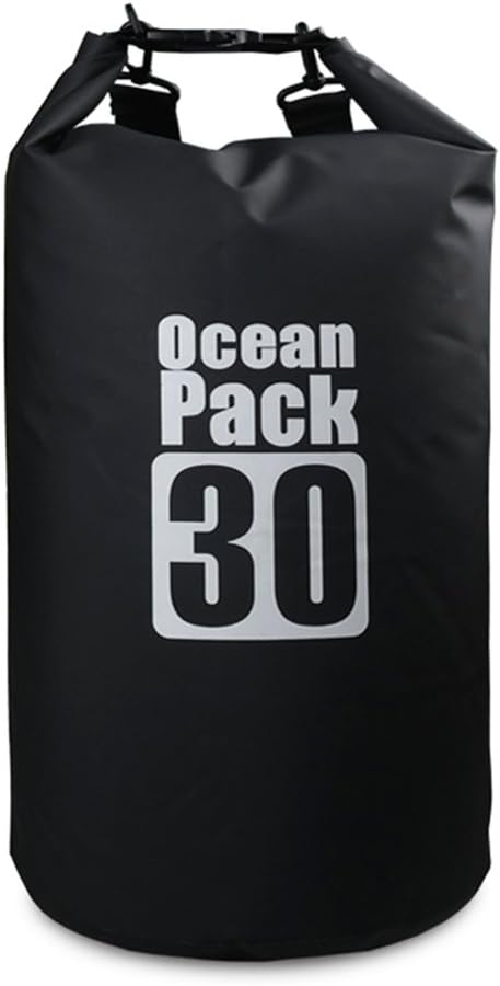 Dry Sack/Waterproof Bag for Boating, Kayaking, Hiking, Snowboarding, Camping, Rafting, Fishing and Backpacking (Light Blue, 30L), BO-BAGS-001