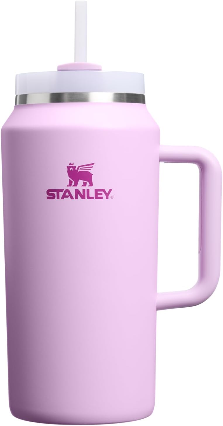 STANLEY Quencher H2.0 Tumbler with Handle and Straw 30 oz | Flowstate 3-Position Lid | Cup Holder Compatible for Travel | Insulated Stainless Steel Cup | BPA-Free | Rose Quartz 2.0