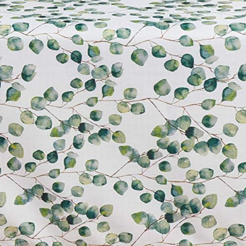 SARO LIFESTYLE Eucalyptus Leaf Tablecloth, Eucalyptus, 70"