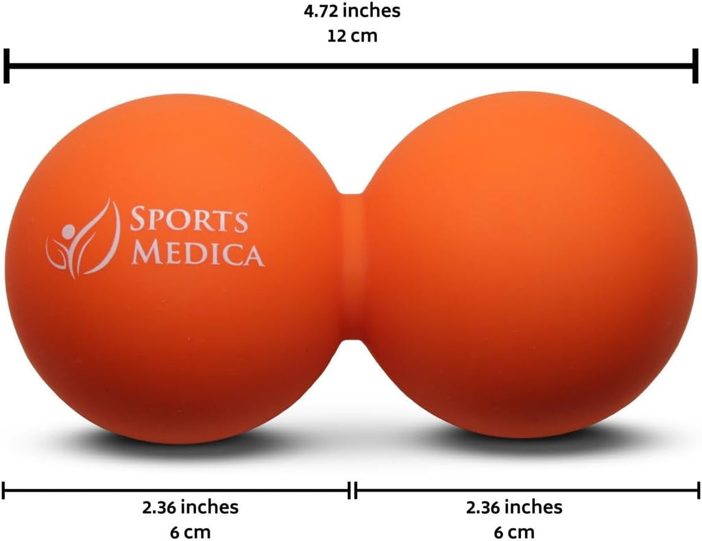 Sports Medica Peanut Massage Ball, Double Lacrosse and Peanut Ball Therapy