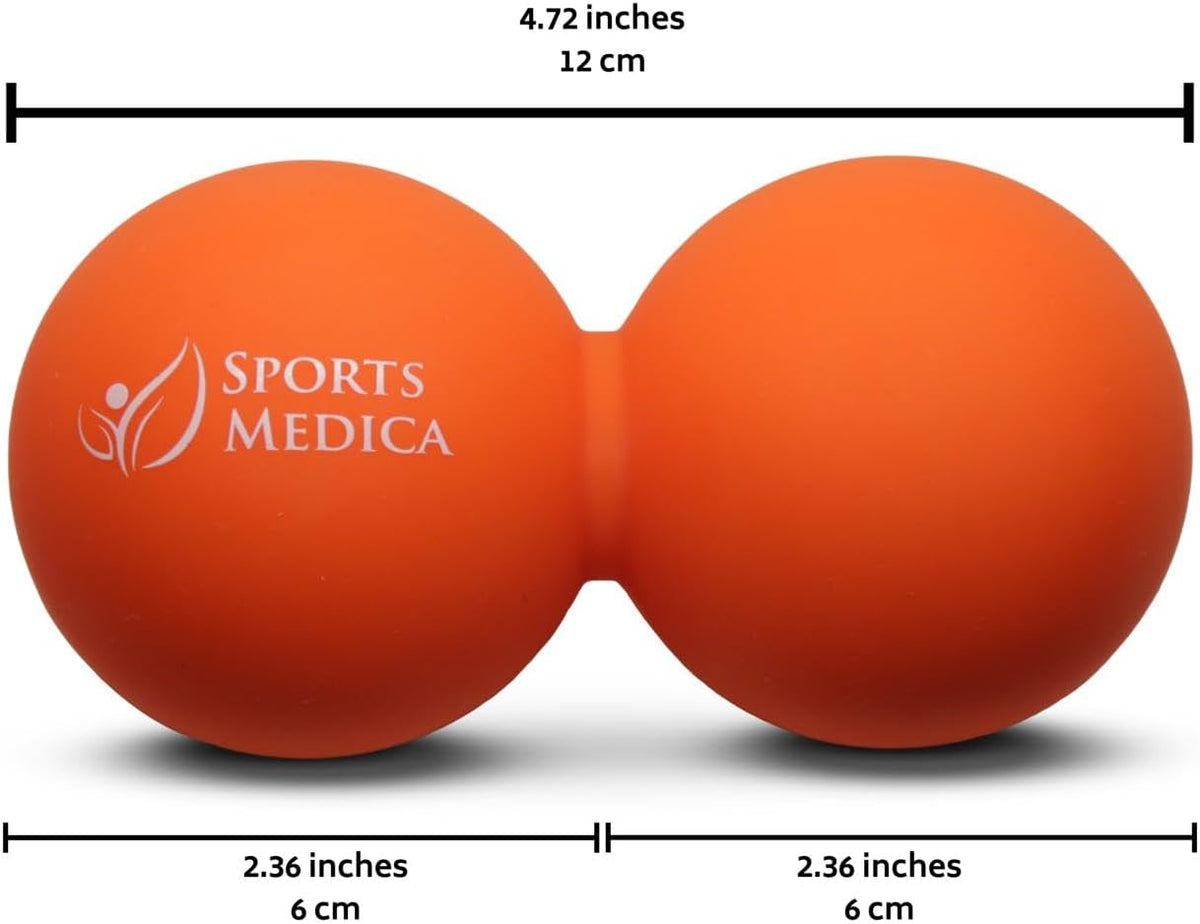 Sports Medica Peanut Massage Ball, Double Lacrosse and Peanut Ball Therapy