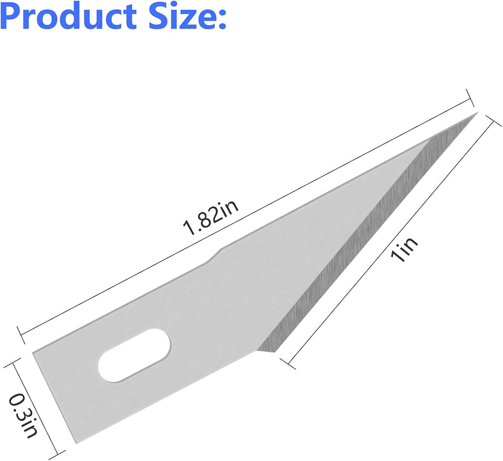 JETMORE 100 Pack Exacto Knife Blades #2, Craft Knife Blades for Art