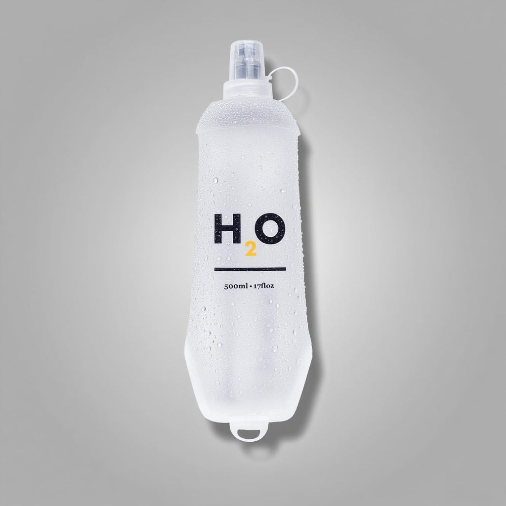 HECHZSO 2 Pack 500ml Soft Flask Running Water Bottles for Running Vests