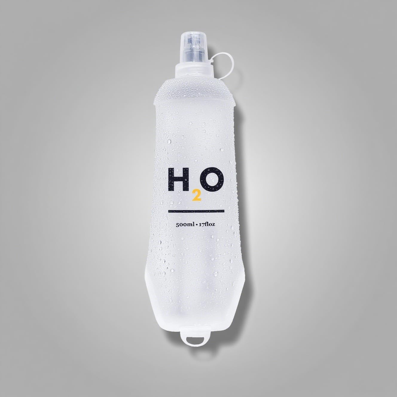 HECHZSO 2 Pack 500ml Soft Flask Running Water Bottles for Running Vests