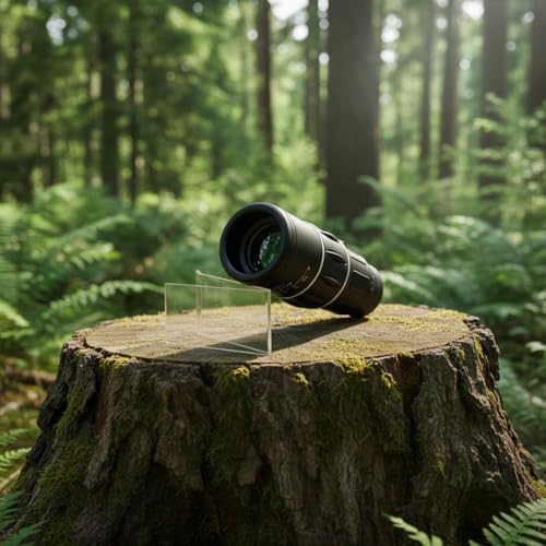 16x52 Monocular Telescope, Portable HD for Outdoor Bird Watching Black