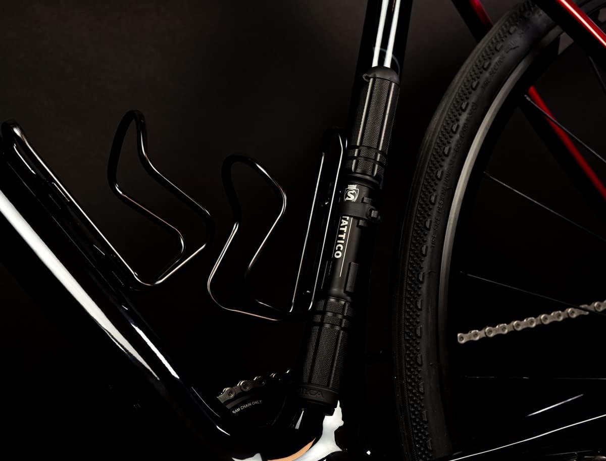 SILCA Mini Bike Pump – Frame Mount Bicycle Pump with Expandable Hose and Lever Lock – Lightweight and Mountable to Gravel, Mountain, and Road Bicycles