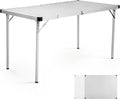 Portal Expandable Camping Table, 37"-51.2" Aluminum Folding Table for 2-6