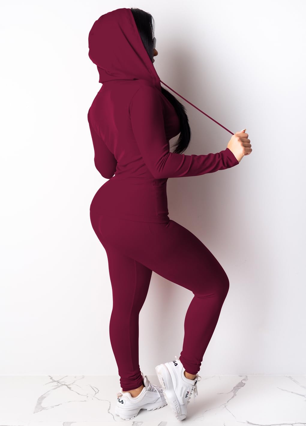 Mrskoala Two Piece Outfits for Women Jogger Sets Workout Sweat Suits Tracksuit Pants Set