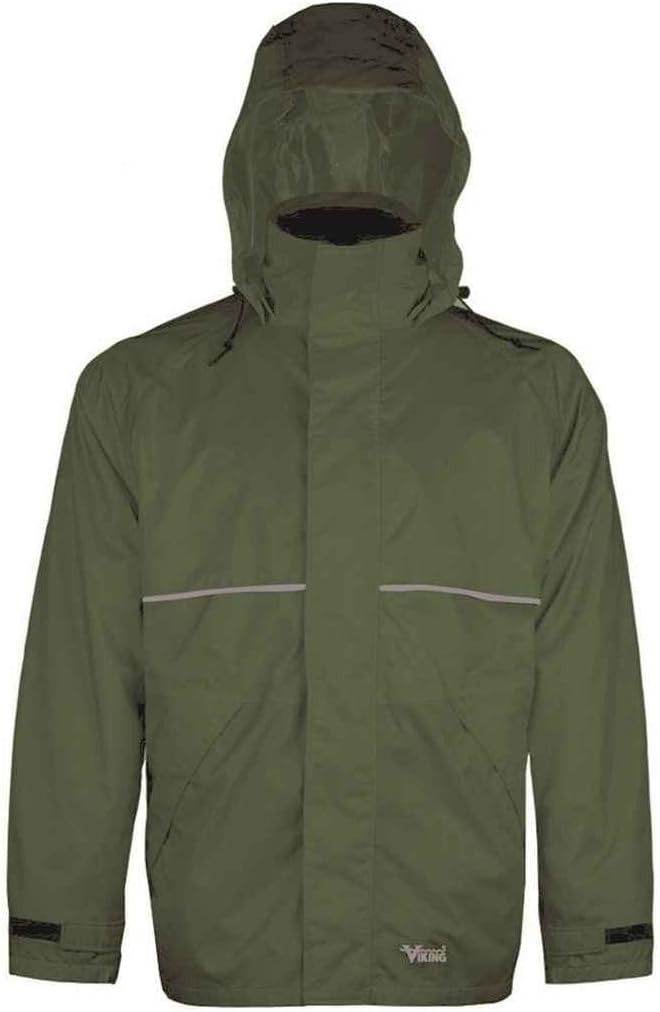 Viking Journeyman 420D Waterproof Jackets for Men - Heavy-Duty Hooded Industrial Jacket for Construction and Forestry