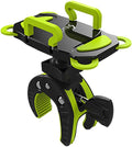 Bike Phone Mount, Motorcycle Mountain Bike Handlebar Bicycle Golf Cart Stroller Cell Phone Holder with Rubber Strap 360 Degrees Rotate for iPhone X 8 7 6 6s Plus Samsung (Green)