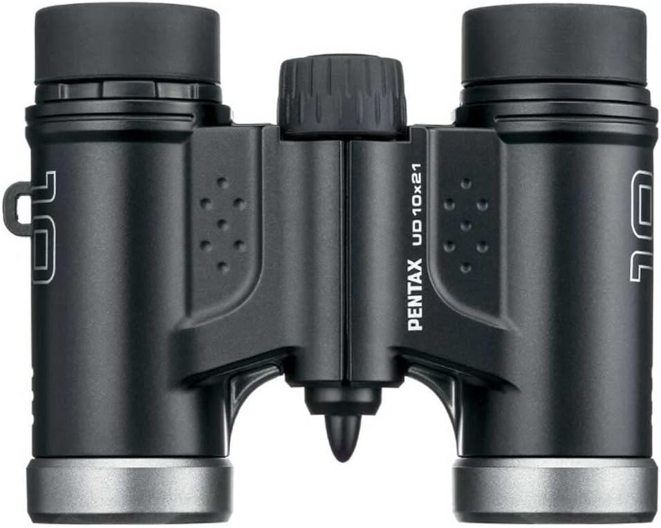 PENTAX Binoculars UD 10x21- Black. 10x magnification with roof prism. Bright and clear viewing, lightweight with Multi-coating to acheive excellent image performance. For concerts, sports and safari