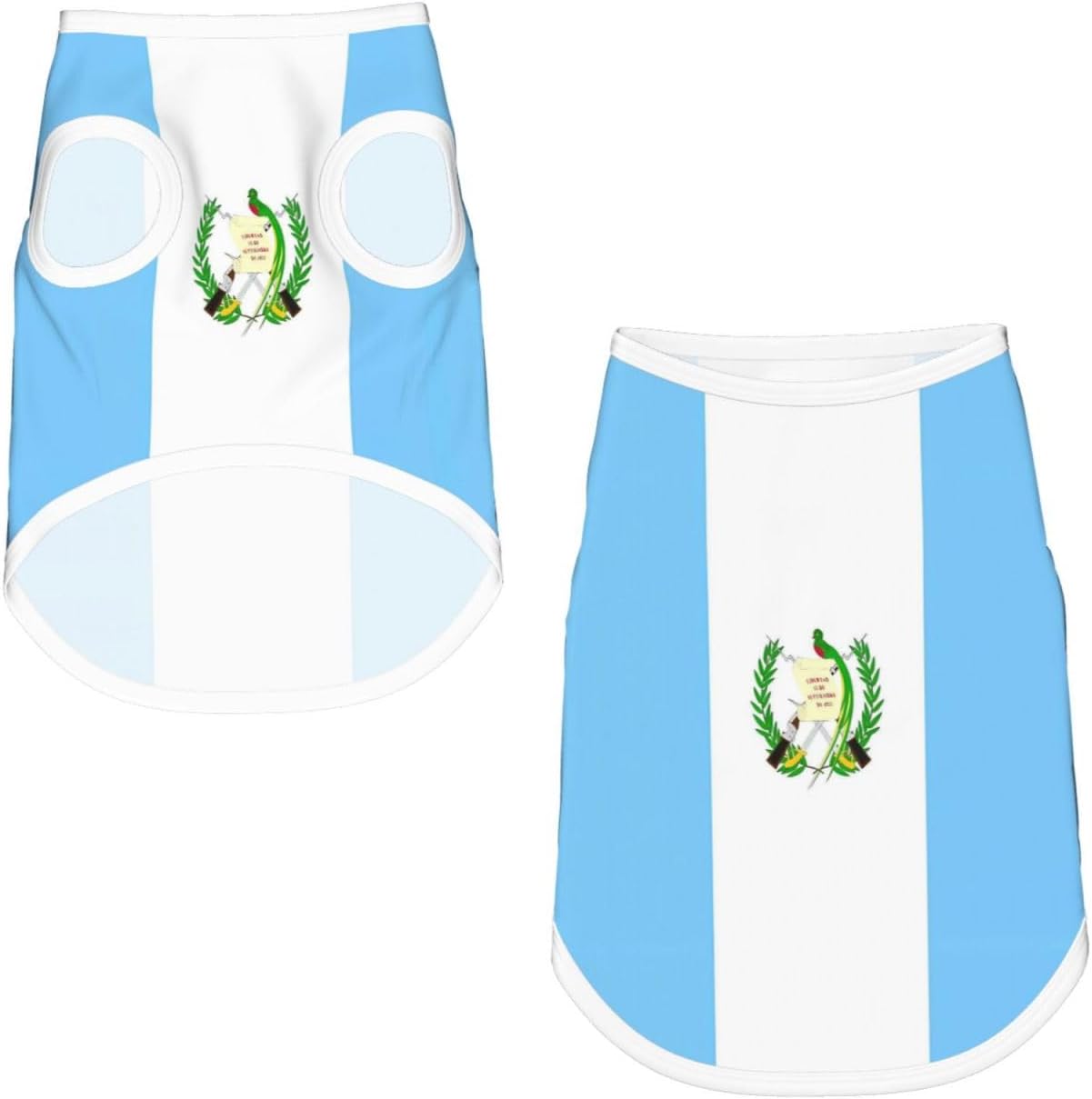 Guatemala Guatemalan Flag Dog Shirts Sleeveless Puppy Cotton T-Shirt