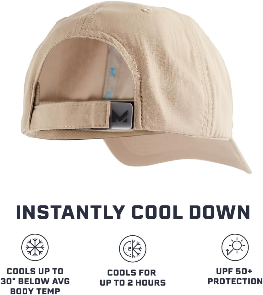 MISSION Cooling Performance Hat, Unstructured Low-Profile Adjustable Fit - UPF 50 - for Running, Workouts & Outdoors