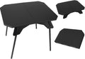 ele ELEOPTION Portable Small Folding Camping Table Aluminum Legs Black