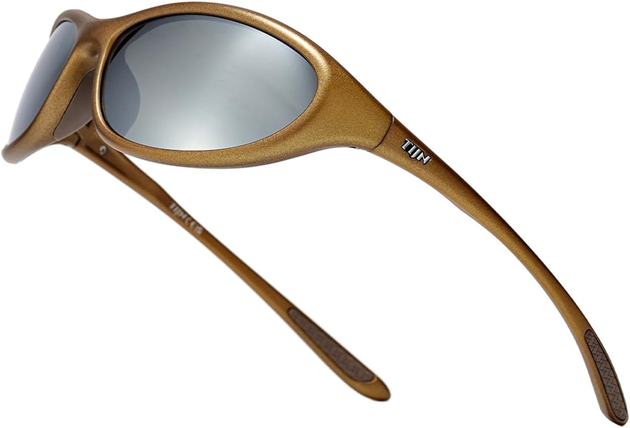 TIJN Sports Sunglasses UV400 Wraparound for Men Women Cycling, Vanta