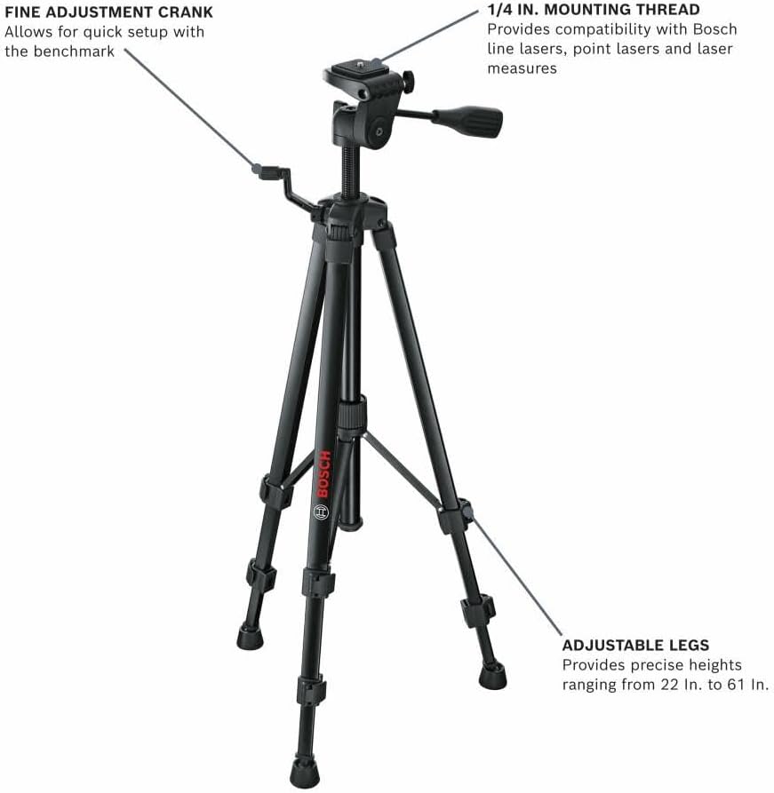 BOSCH BT150 61 in. Compact Tripod