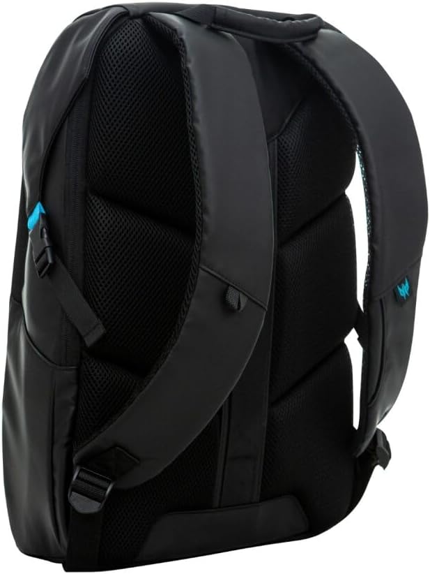 acer Predator Lite Gaming Laptop Backpack - Lightweight 1680D Ballistic Polyester with Water-Resistant Zippers and Ventilated Mesh Back Perfect For Everyday Commuting and Gaming - Fits 15.6" Laptops