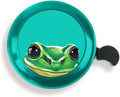 WIRESTER Green Aluminum Round Bike Bell, Classic Ring Bicycle Bell, Bike Accessories Bell Ring for Adults Kids Girls Boys