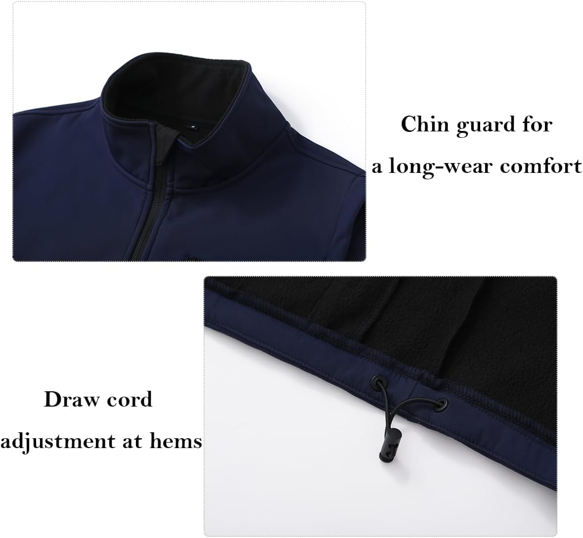 Msmsse Men's Outerwear Lightweight Vest Standing Collar Puffer Sleeveless Jacket for Hiking Running Golf