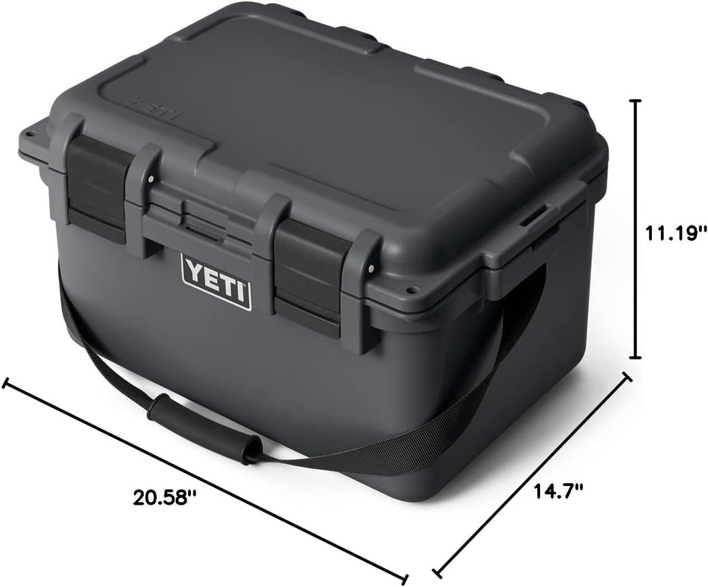 YETI LoadOut GoBox Collection, Divided Waterproof Cargo Case, Dry Box, Camera Case, Fishing Tackle Box