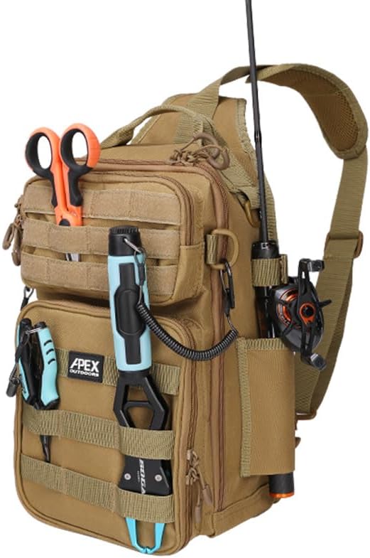 Fishing Backpack with Rod Holder, Fishing Tackle Bag