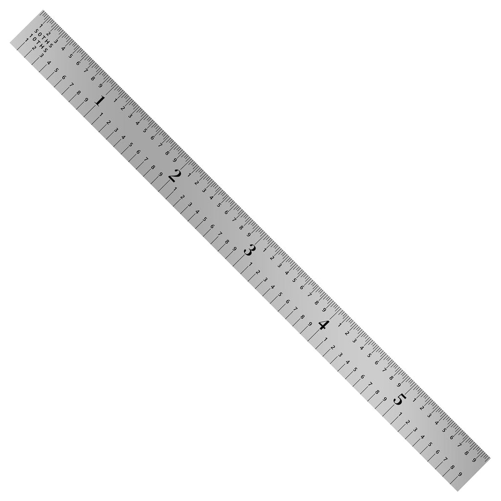 PEC Tools Made in USA 6" Metal Ruler, Flexible