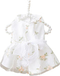 Dog Princess Dress Outfit Puppy Skirt Lace Shining Embroidered Bowknot Pet Clothes for Wedding Birthday Party Cat Apparel XX-Large