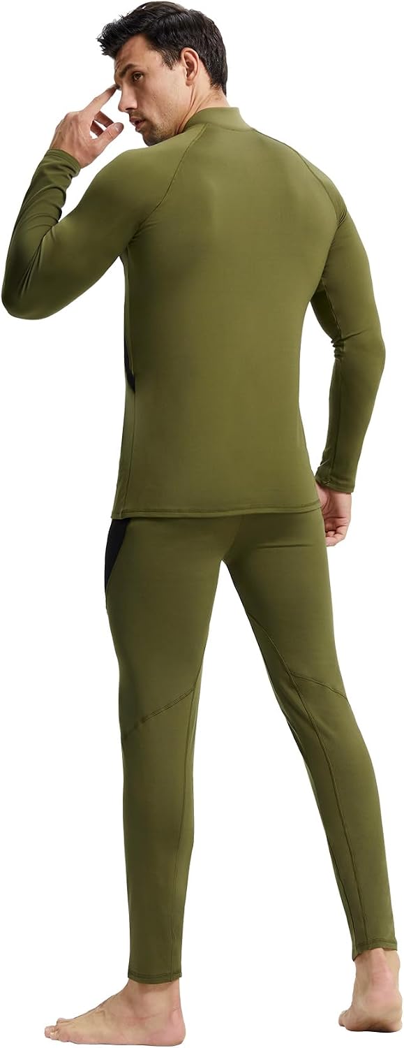 Mens Thermal Underwear Long Johns Set Cold Weather Hunting Base Layer