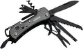 Swiss Small Pocket Knife, 15-in-1 Multitool for Camping, Hiking & EDC